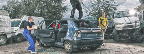 Prague Destruction de voiture image 2