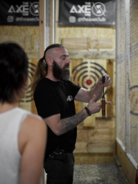 Lancer de la hache - Expérience Viking Barcelone