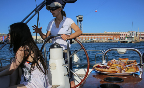 Public Brunch On A Sailing Boat