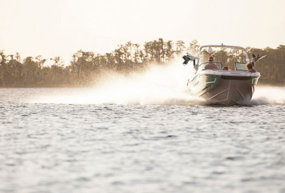 Vienne Pilotage d'un bateau à moteur sur le Danube image 3