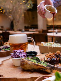 Repas avec Ribs Prague