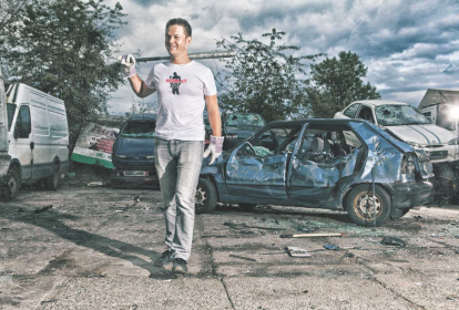 Prague Destruction de voiture image 6