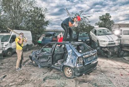 Prague Destruction de voiture image 3