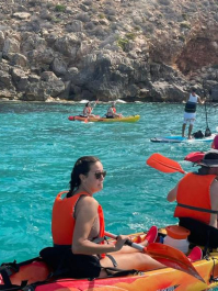 Visite des grottes en kayak à Cala Blava Majorque