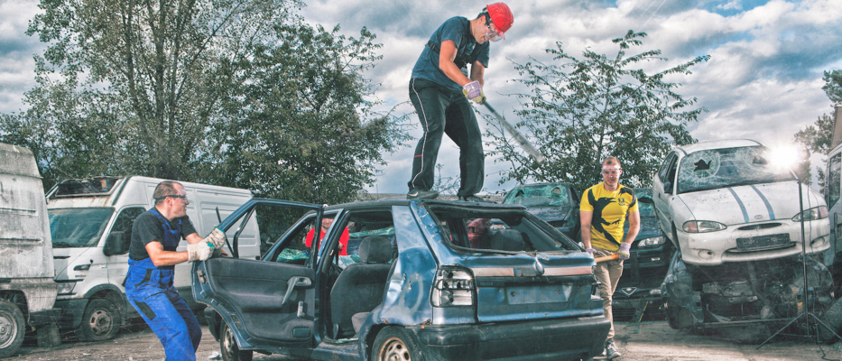 Prague Destruction de voiture image 1